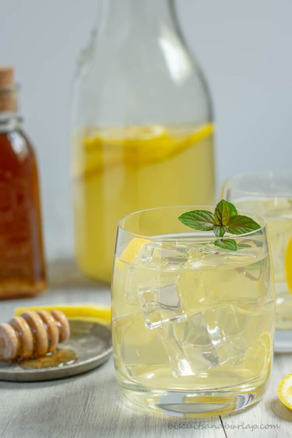 Bourbon Cocktail with Honey and Sage