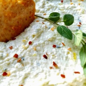 greek feta spread with pita.