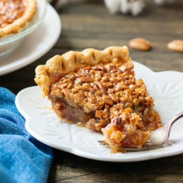 slice of pecan pie.