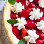 Strawberry Pie is quick and easy. From BiscuitsandBurlap.com