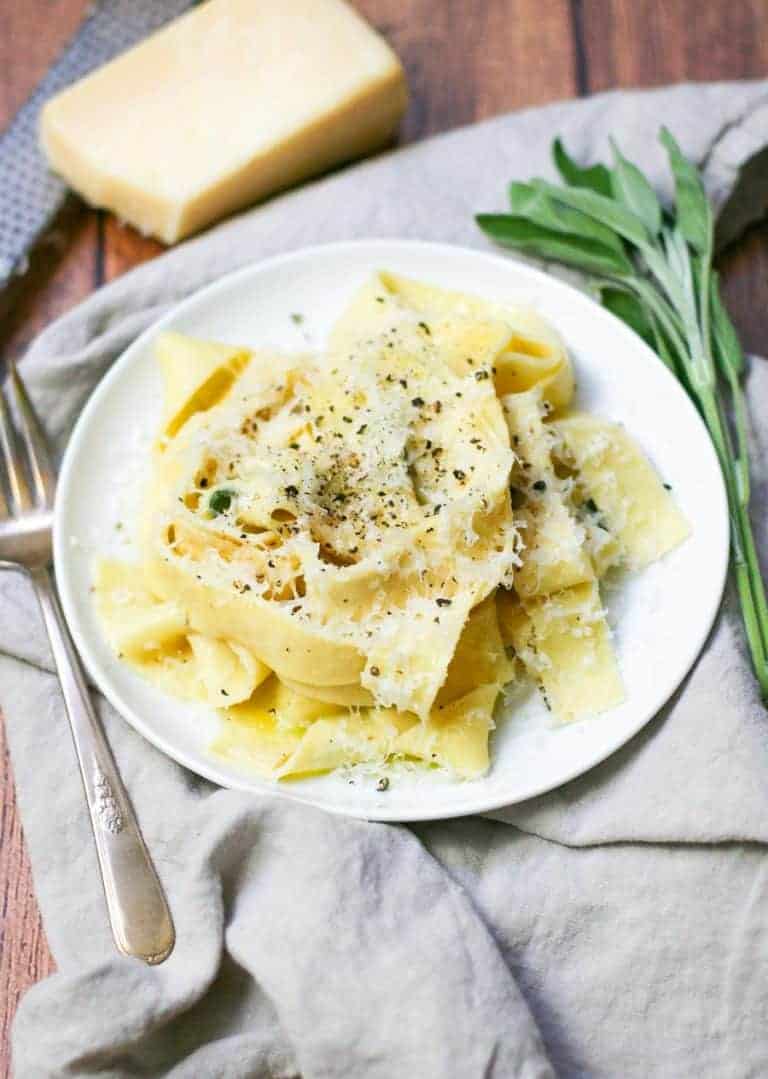 What a simple pasta dish using brown butter