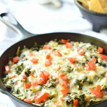 Collard Greens are the best for making the southern version of spinach dip. By BiscuitsandBurlap.com