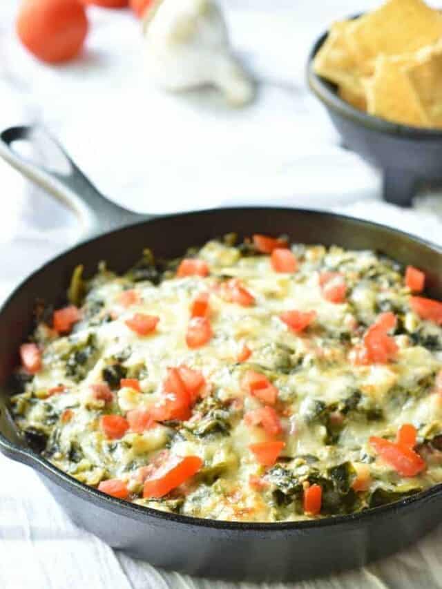 Collard Greens are the best for making the southern version of spinach dip. By BiscuitsandBurlap.com