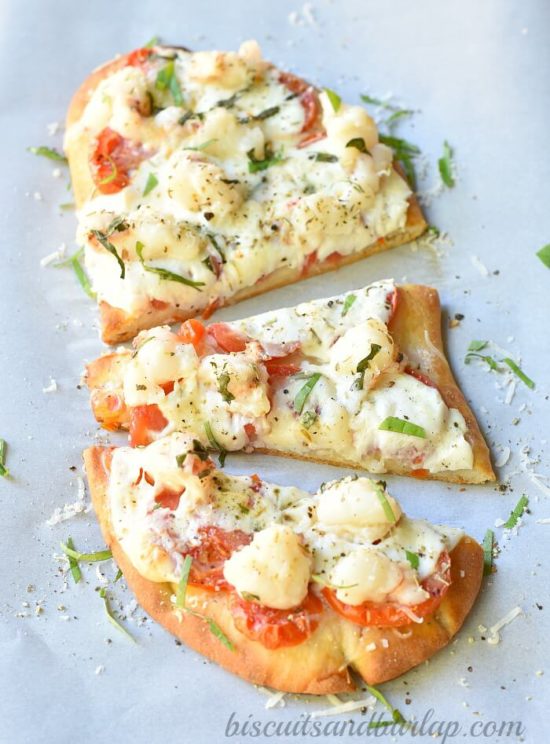 Lobster Flatbread is an easy weeknight meal.