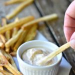 Homemade French Fries with Creole Aioli from BiscuitsandBurlap.com