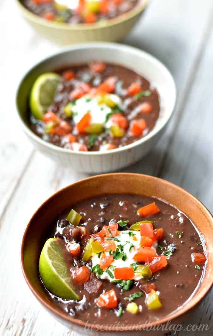 Black Bean Soup with Ham is a Quick and Easy Recipe