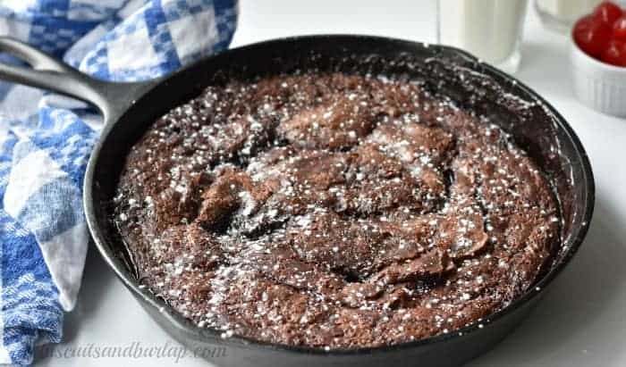 Hot Fudge Pudding Cake is simple and easy. From BiscuitsandBurlap.com