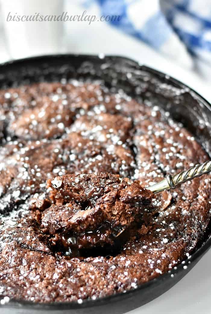 Hot Fudge Pudding Cake is simple and easy. From BiscuitsandBurlap.com