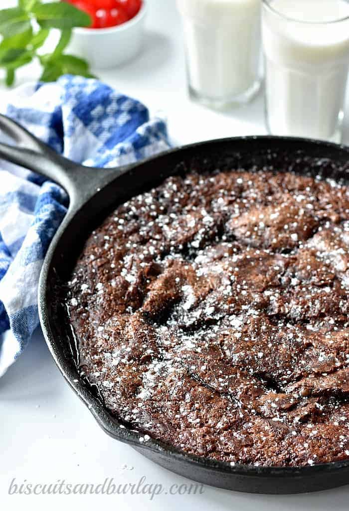 Hot Fudge Pudding Cake is simple and easy. From BiscuitsandBurlap.com