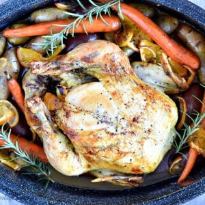 Citrus Rosemary Oven Roasted Chicken