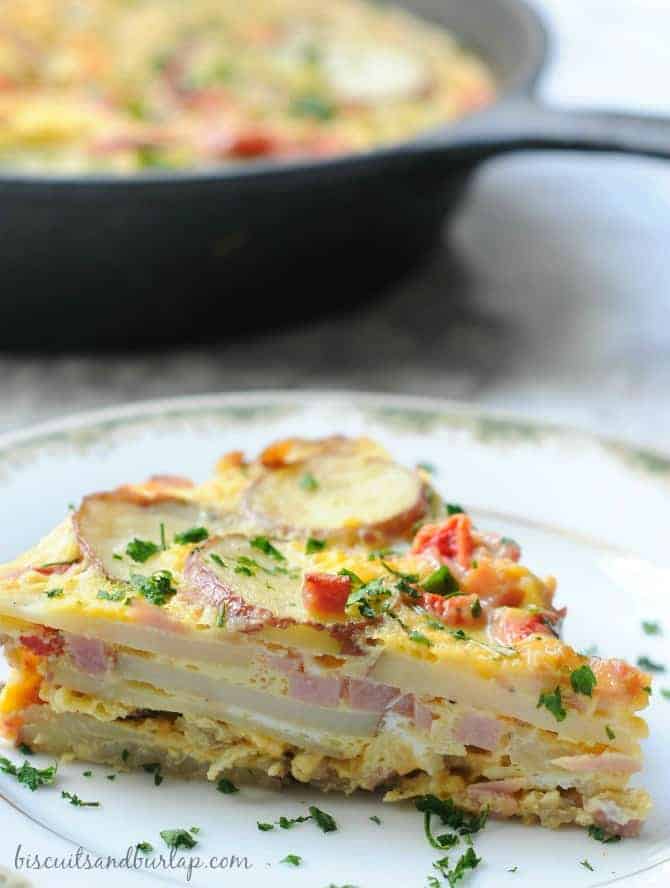 Ham and Potato Frittata