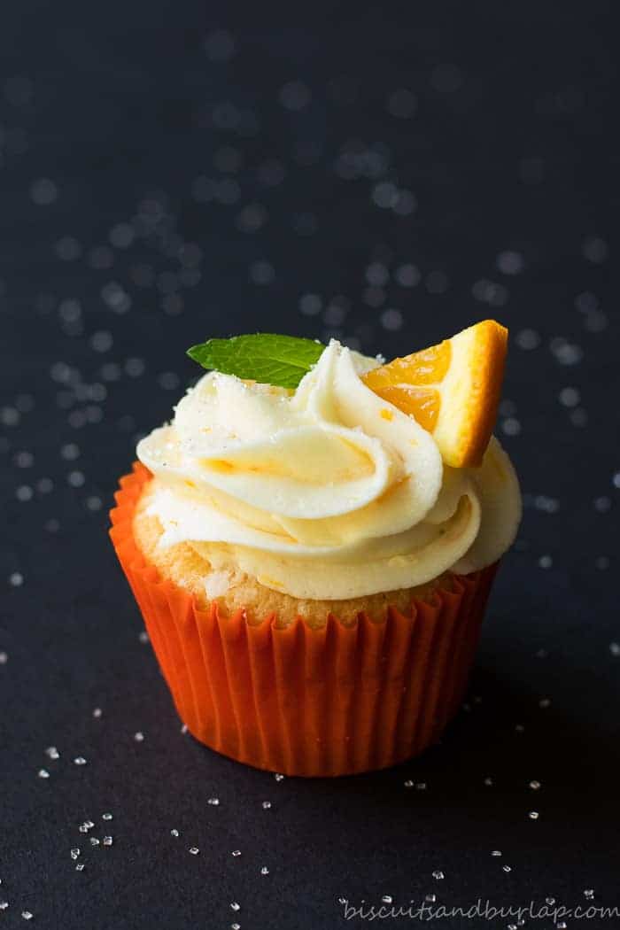 Orange Cupcakes with Cream Cheese Frosting | Biscuits & Burlap