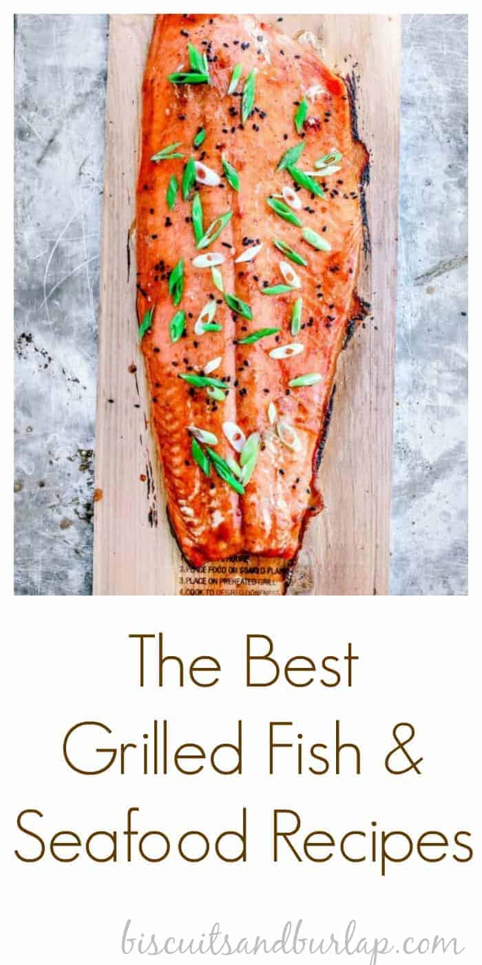 grilled fish and seafood