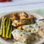 Italian Chicken with Creamy Pan Sauce from BiscuitsandBurlap.com