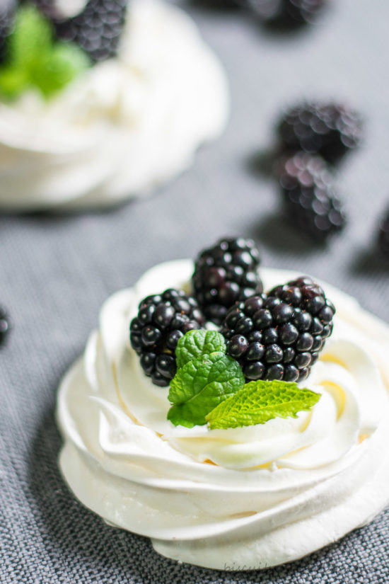 Mini Pavlova desserts are something special. From BiscuitsandBurlap.com