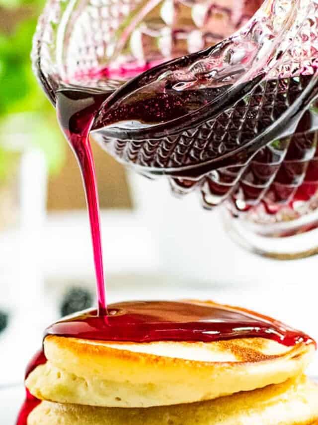 Homemade Blackberry Syrup Biscuits & Burlap