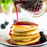 Easy homemade blackberry syrup from BiscuitsandBurlap.com