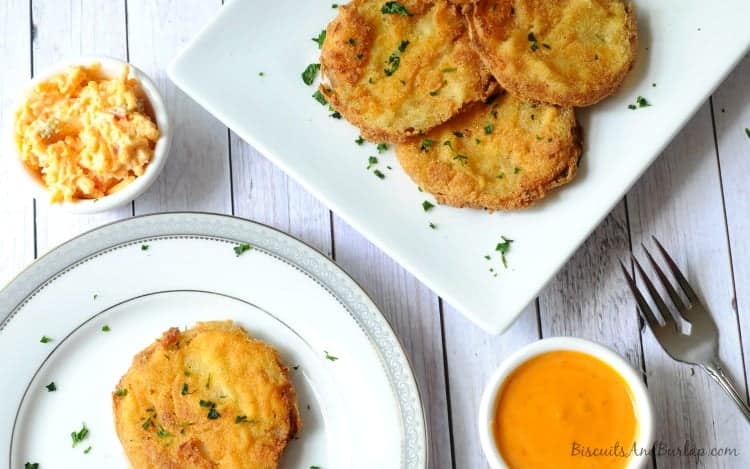 Fried green tomatoes from biscuitsandburlap.com