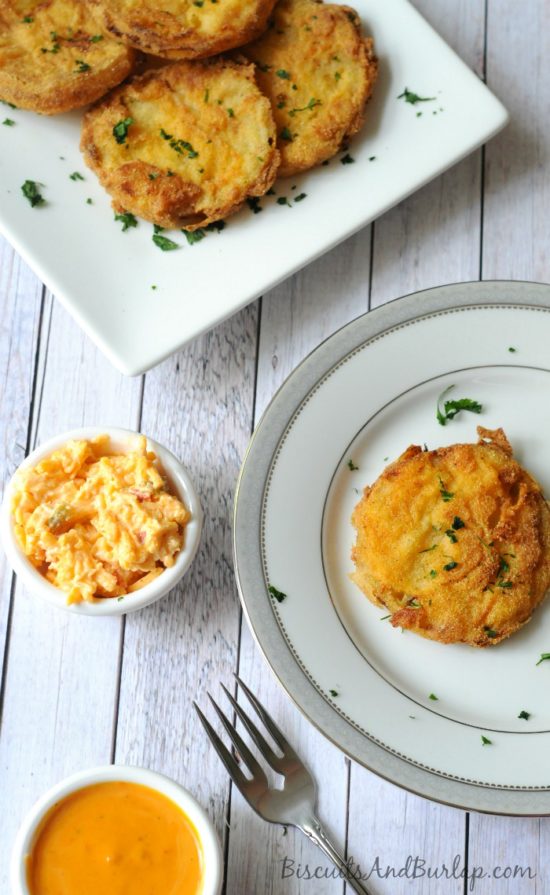 Fried green tomatoes.