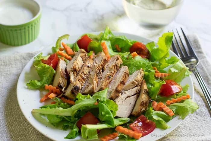 Marinated chicken breasts are grilled and then make the perfect entree, salad or sandwich