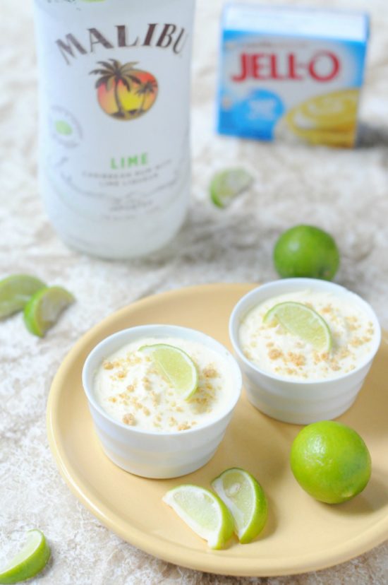 Key Lime Pie Pudding Shots from Biscuits and Burlap