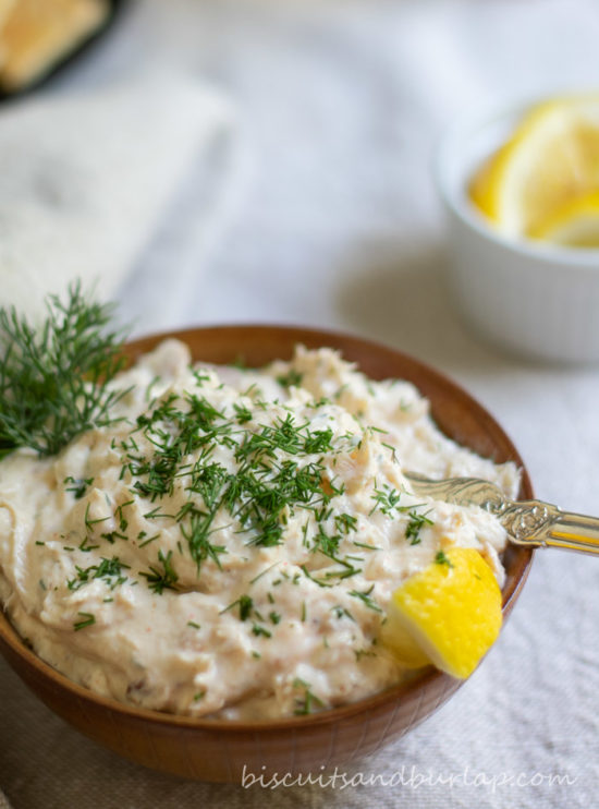 Smoked Fish Dip in bowl.