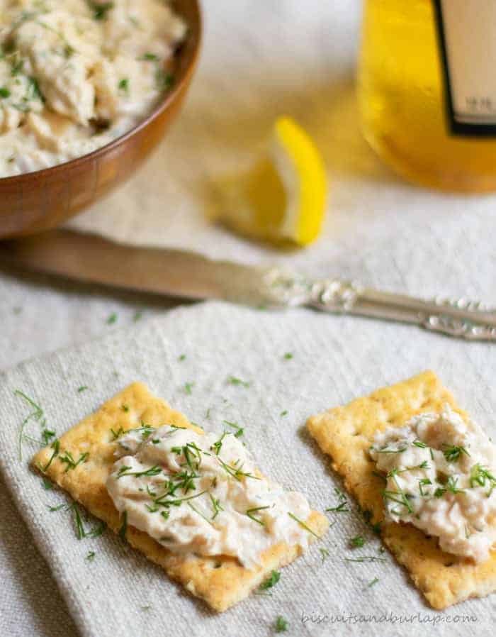 Smoked Fish Dip Beach Bar Style Biscuits & Burlap