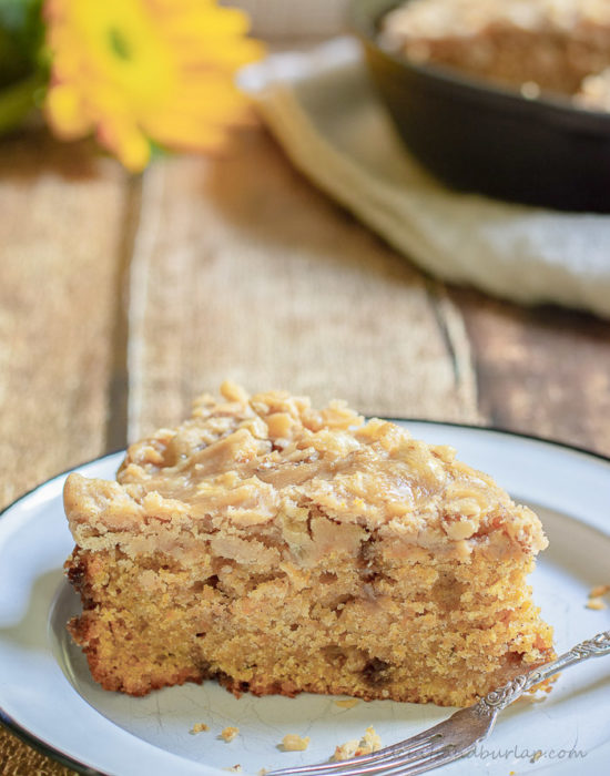 Sweet Potato Cake with Pecan Praline Icing.