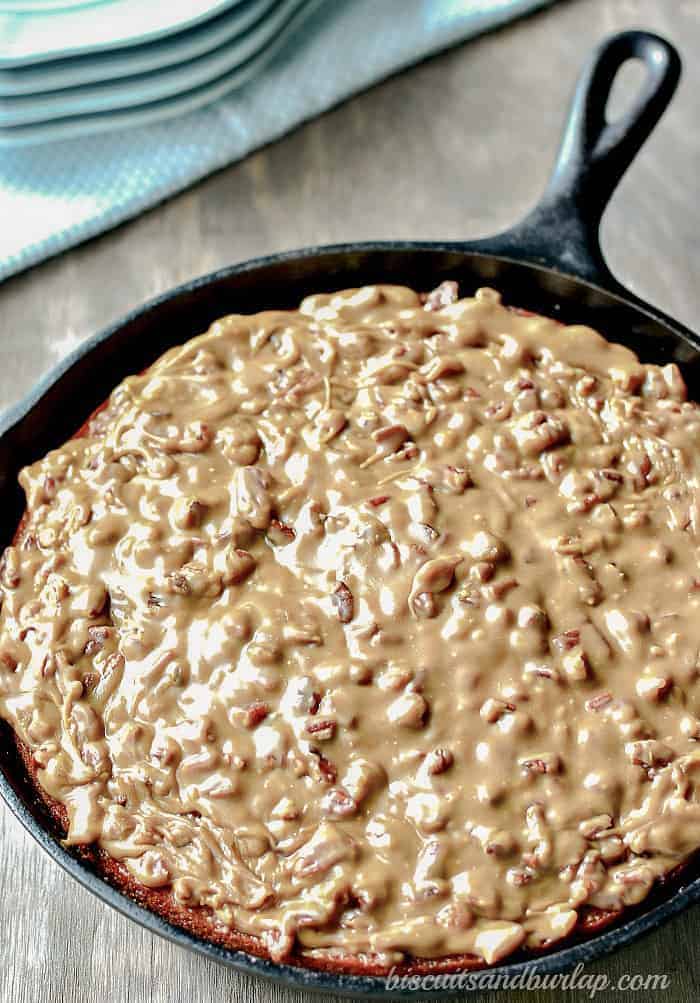 Sweet Potato Cake with Pecan Praline Icing.