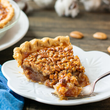 slice of pecan pie.