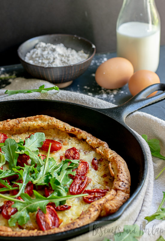 Savory Dutch Baby will impress everyone, but is so easy. It's the perfect dish for brunch or dinner.