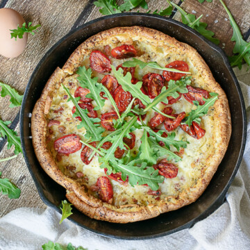 dutch baby in skillet.