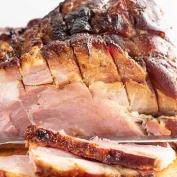 Complete instructions for smoking ham (non-spiral-sliced) on the Big Green Egg