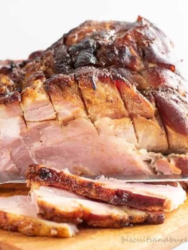 Smoked Ham for Easter Biscuits & Burlap