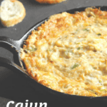 pin image for Cajun Crab Dip.