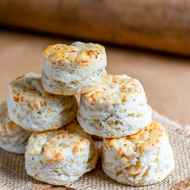 Asiago Cheese and Black Pepper Biscuits