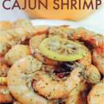 pin image for fiery cajun shrimp