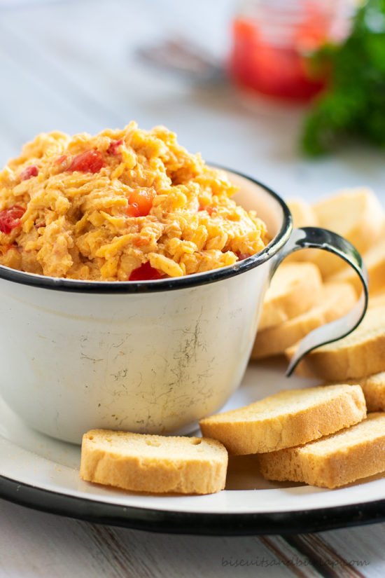 Spicy & Smoky homemade pimento cheese