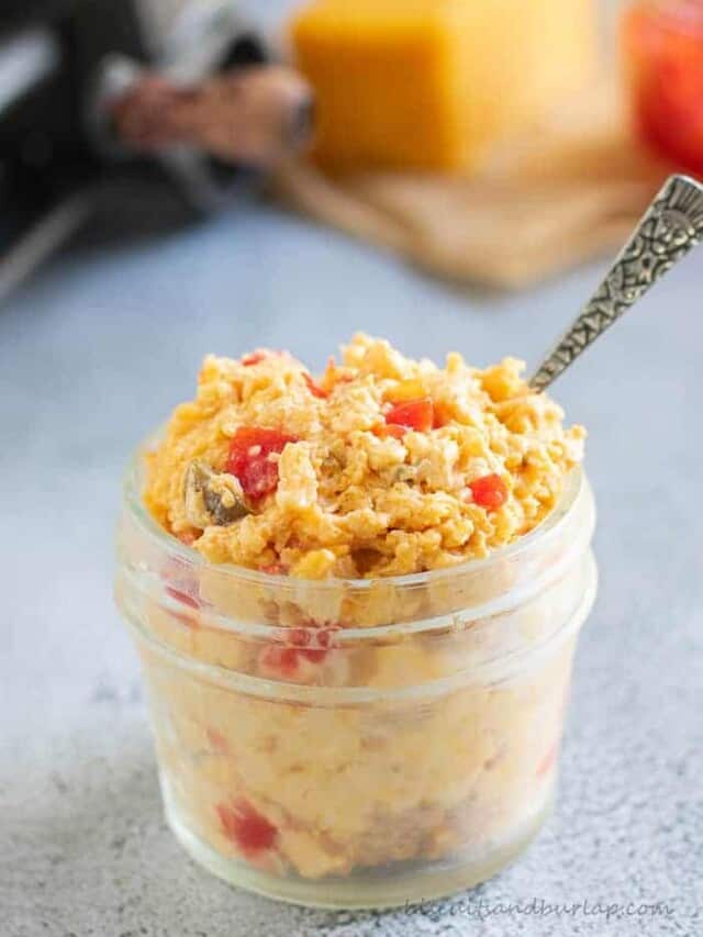 Smoky Pimento Cheese Biscuits & Burlap