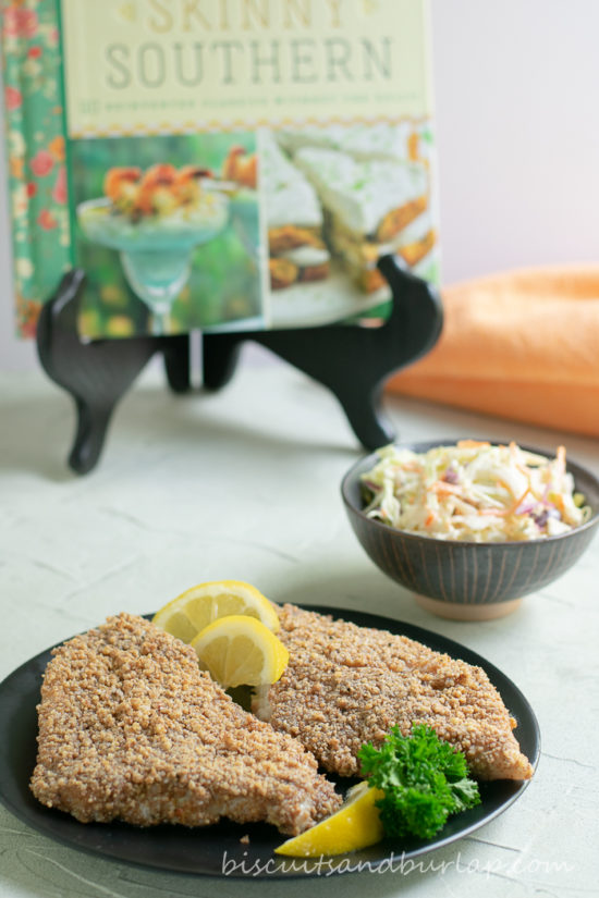 Pecan crusted catfish is a healthy alternative to fried fish