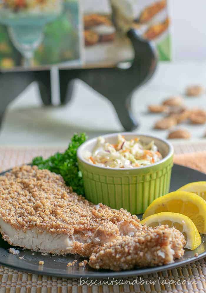 Pecan crusted catfish is a healthy alternative to fried fish