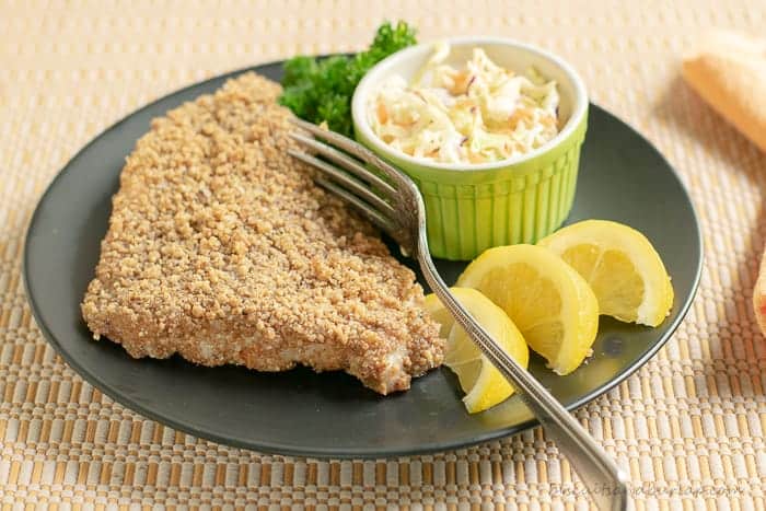 Pecan crusted catfish is a healthy alternative to fried fish