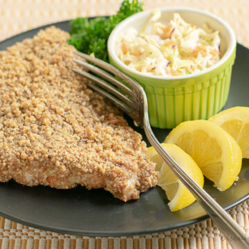 Pecan crusted catfish is a healthy alternative to fried fish