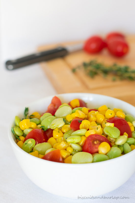 succotash is a versatile side dish and ours can be made classic or creamy