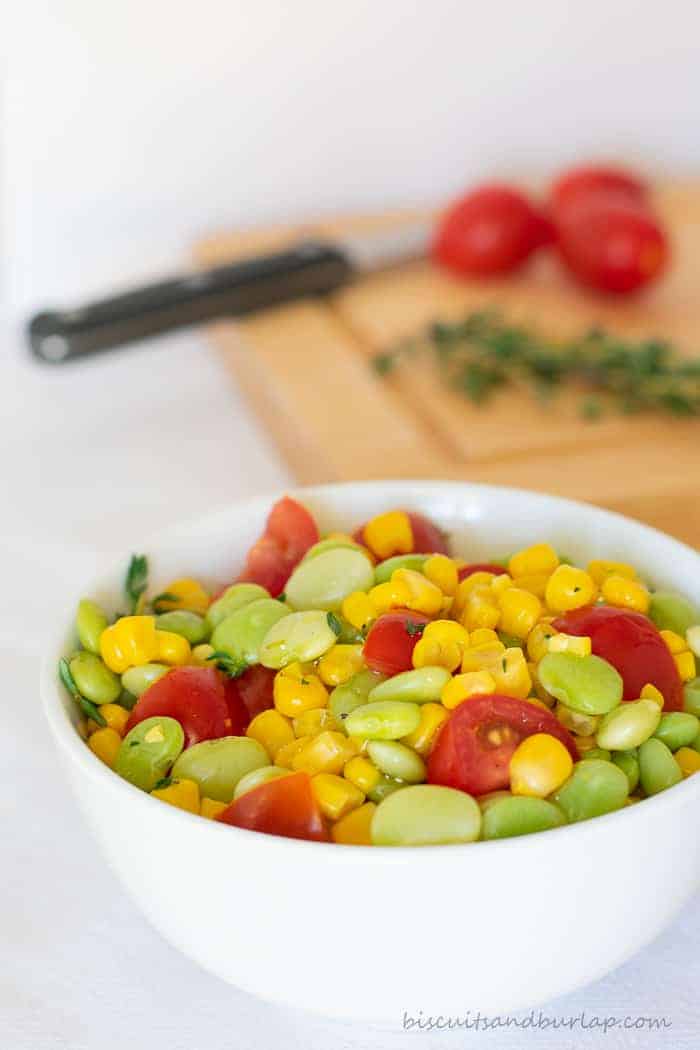 succotash is a versatile side dish and ours can be made classic or creamy