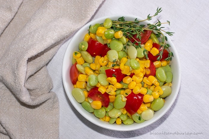 succotash is a versatile side dish and ours can be made classic or creamy