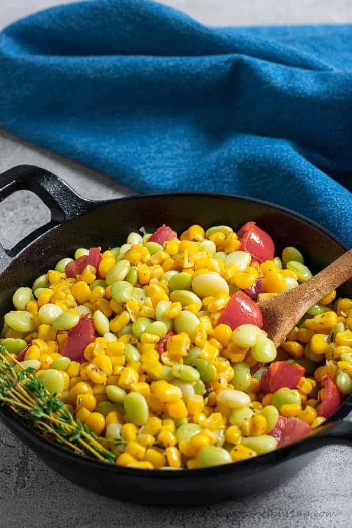 succotash is a versatile side dish and ours can be made classic or creamy