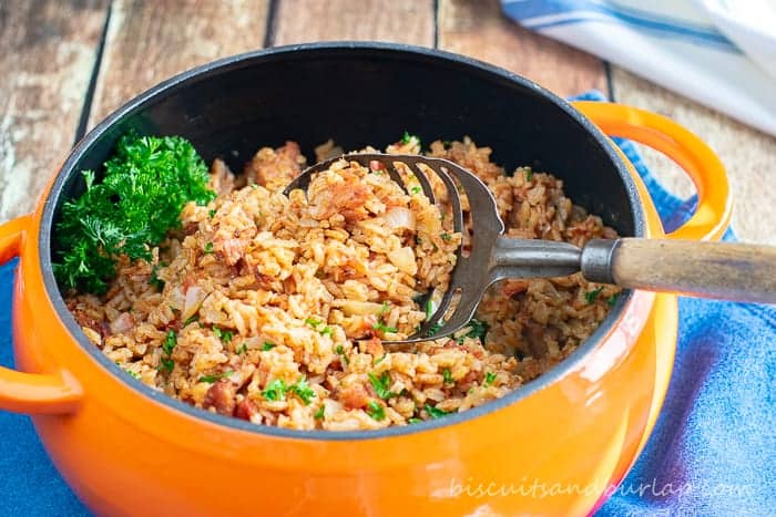 Red Rice - Gullah Style is an adaptation from the cookbook Bittle en' T'ing"