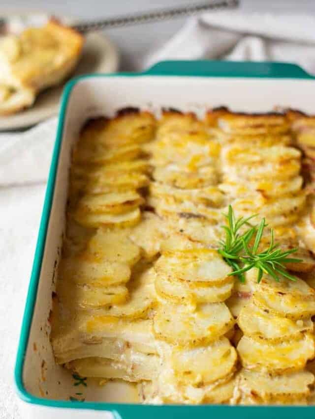 Aged Gouda Potatoes Biscuits & Burlap