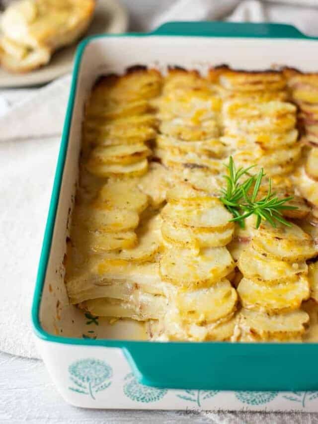 Gouda Potatoes Au Gratin Biscuits & Burlap